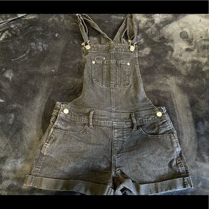 City Girl Black Overalls